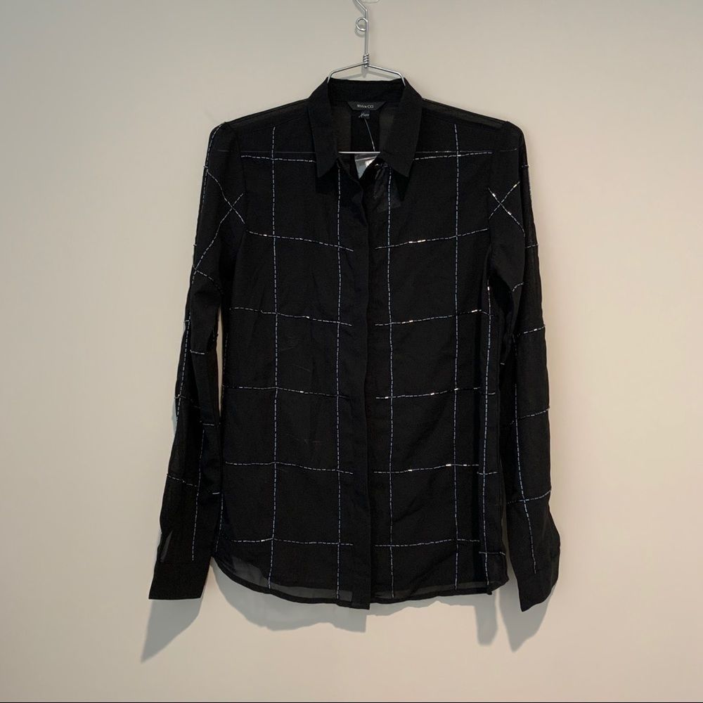 New Black RW&Co. Blouse